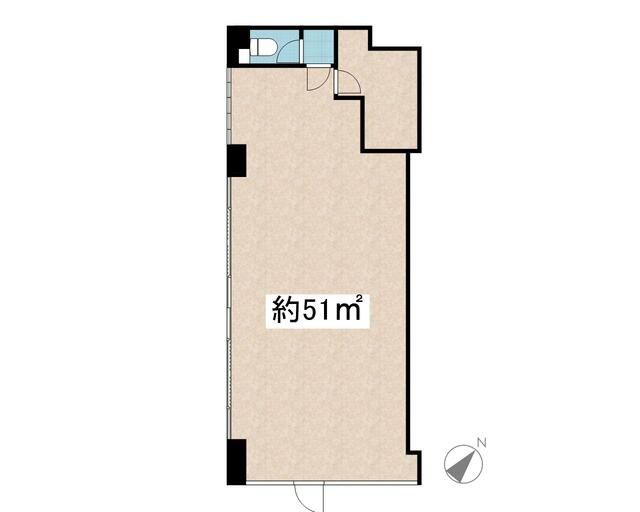 【埼⽟県久喜市】【久喜駅徒歩5分】南東向き角部屋×1階路面の明るい飲食可店舗