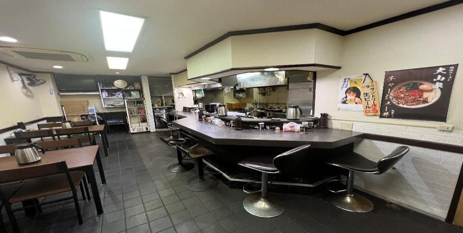 【横浜市西区 西横浜 居抜き】徒歩8分・賃料14.3万円のラーメン店居抜き／住宅街・24時間営業可・カウンター＆テーブル完備